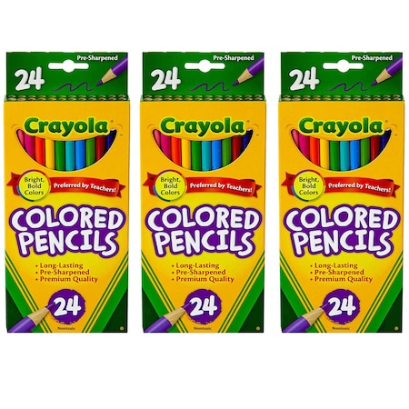 Crayola Colored Pencils, PK72, Material: wood, wax, pigment BIN4024